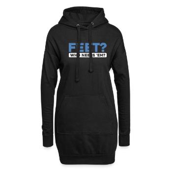 Paramotor Gleitschirmfliegen - Hoodie-Kleid - Schwarz - Vorne