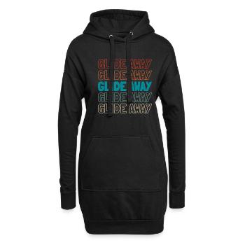 Paramotor Gleitschirmfliegen - Hoodie-Kleid - Schwarz - Vorne