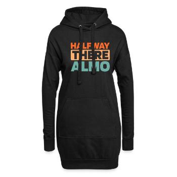 Schwarzer Humor - Hoodie-Kleid - Schwarz - Vorne
