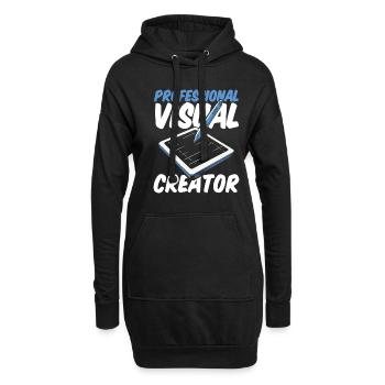 Designers - Sweat-shirt à capuche long Femme - noir - Devant