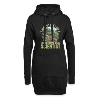 Scientifique de l’environnement - Sweat-shirt à capuche long Femme - noir - Devant