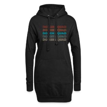 Kosmetik Kader - Hoodie-Kleid - Schwarz - Vorne