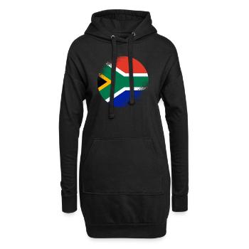 Afrique du Sud Drapeau Afrique Afrique Afrique du Sud - Sweat-shirt à capuche long Femme - noir - Devant