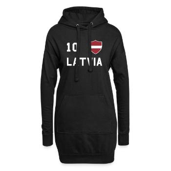 Lettonie Lettonie Lettonie - Sweat-shirt à capuche long Femme - noir - Devant