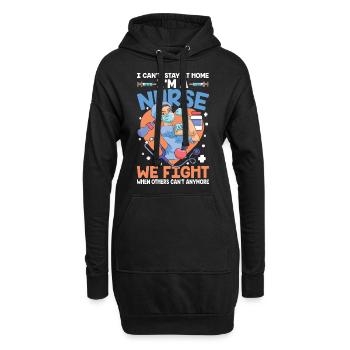 I Can't Stay At Home I'm a Nurse - Hoodie-Kleid - Schwarz - Vorne