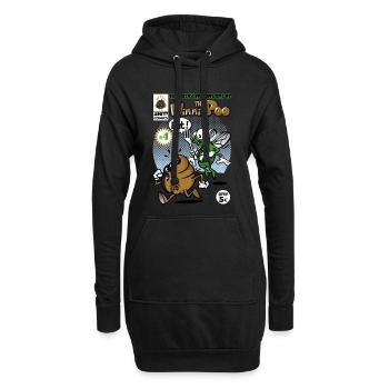 Shit comic - Hoodie Dress - black - Front
