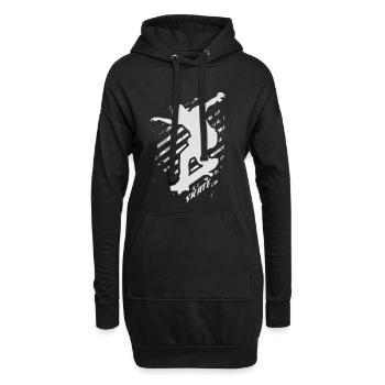 SK8R | Skate | Skater | Skateboard Skating - Hoodie-Kleid - Schwarz - Vorne