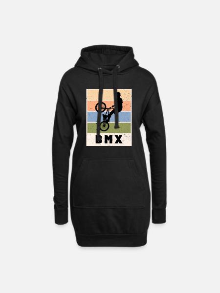 BMX - Hoodie-Kleid - Schwarz