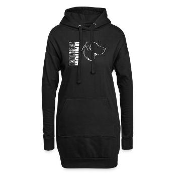 HANOVERIAN HOUND Profil Chiens Wilsigns - Sweat-shirt à capuche long Femme - noir - Devant