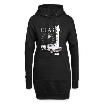Classic Car - Hoodie-Kleid - Schwarz - Vorne