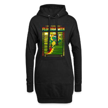 Drachen Besitzer - Hoodie-Kleid - Schwarz - Vorne
