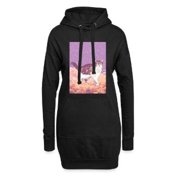 WOLKENKATZE - Hoodie-Kleid - Schwarz - Vorne