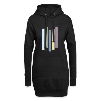 Eve Nord Style 26 - Sweat-shirt à capuche long Femme - noir - Devant