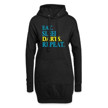 Fléchettes - Sweat-shirt à capuche long Femme - noir - Devant