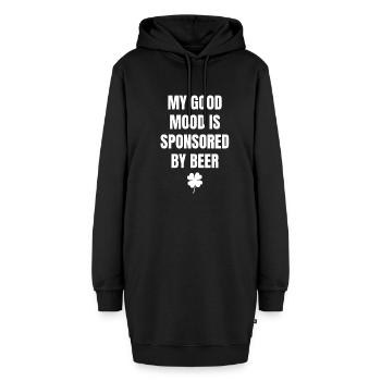 Bier Liebhaber Geschenk Saufen Humor - Hoodie-Kleid - Schwarz - Vorne