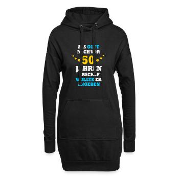 50 Jahre lustiger Spruch 50. Geburtstag Geschenk - Hoodie-Kleid - Schwarz - Vorne