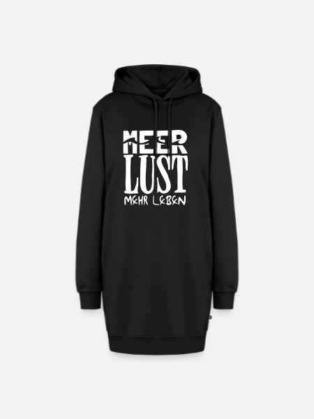 MEER LUST mehr Leben - Hoodie-Kleid - Schwarz