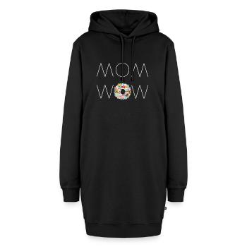 MOM WOW! Geschenk zum Muttertag - Hoodie-Kleid - Schwarz - Vorne