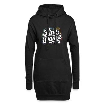 Line Dance mein Hobby - meine Passion - mein Ding - Hoodie-Kleid - Schwarz - Vorne