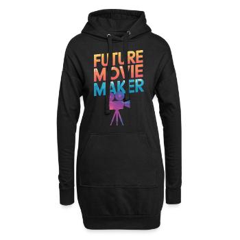Filmemacher Filmregisseur Kameramann Film - Hoodie-Kleid - Schwarz - Vorne