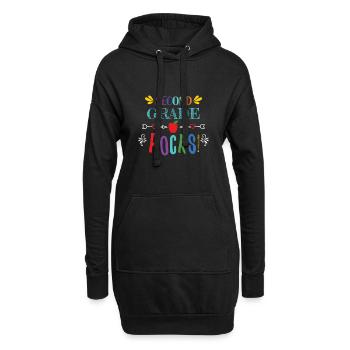 Second Grade Rocks - für Lehrer der 2. Klasse - Hoodie-Kleid - Schwarz - Vorne