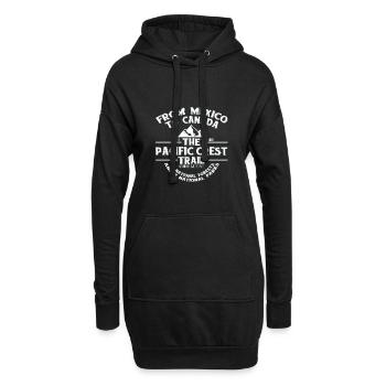 Der Pacific Crest Trail - Von Kanada nach Mexiko - Hoodie-Kleid - Schwarz - Vorne