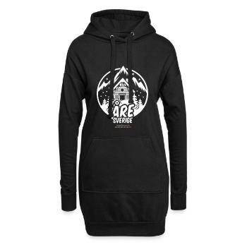 Åre Schweden Skigebiet - Hoodie-Kleid - Schwarz - Vorne