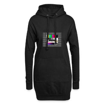90s 80s 90s 80s - Sweat-shirt à capuche long Femme - noir - Devant