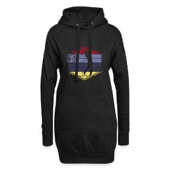Golf - Hoodie-Kleid - Schwarz - Vorne