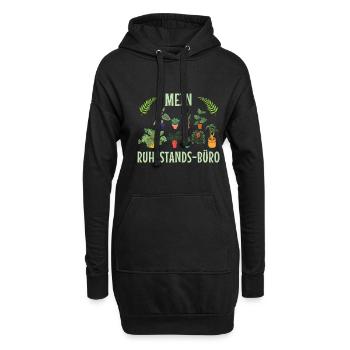 Mein Ruhestands-Büro - Hoodie-Kleid - Schwarz - Vorne