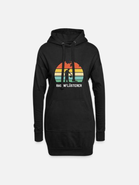 RASENFLÜSTERER | Hobbygärtner Geschenkidee T-Shirt - Hoodie-Kleid - Schwarz