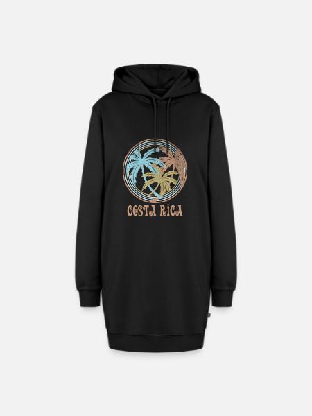 Costa Rica - Hoodie-Kleid - Schwarz