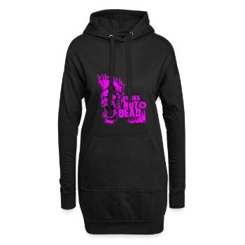 Punk Rock Shirt Pas Mort Musique Cadeau Punk rock - Sweat-shirt à capuche long Femme - noir - Devant