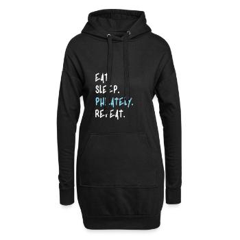 Briefmarkensammler Briefmarken Philatelie Geschenk - Hoodie-Kleid - Schwarz - Vorne