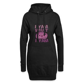 action de grâces - Sweat-shirt à capuche long Femme - noir - Devant