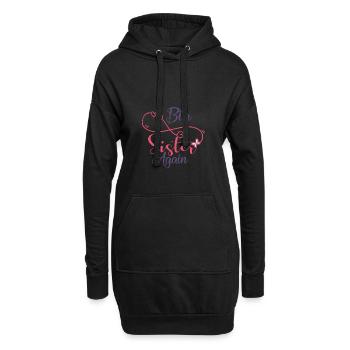BIG SISTER AGAIN ! - Hoodie-Kleid - Schwarz - Vorne