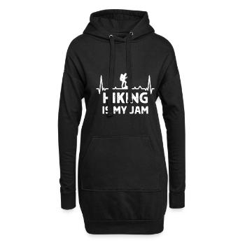Klettern Kletterer Hiking Sprüche Geschenk - Hoodie-Kleid - Schwarz - Vorne