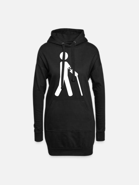 Blinder - Hoodie-Kleid - Schwarz