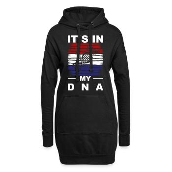 Niederlande Flagge Holland Niederländische Fahne - Hoodie-Kleid - Schwarz - Vorne