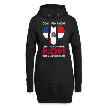 Dominikanerin - Hoodie-Kleid - Schwarz - Vorne