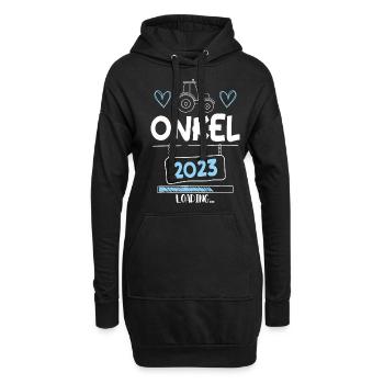 Onkel 2023 Loading - Hoodie-Kleid - Schwarz - Vorne