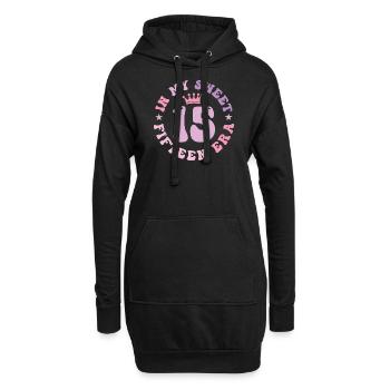 In My Sweet Fifteen Era 15. Geburtstag 15. - Hoodie-Kleid - Schwarz - Vorne