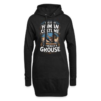 Auerhahn - Hoodie-Kleid - Schwarz - Vorne