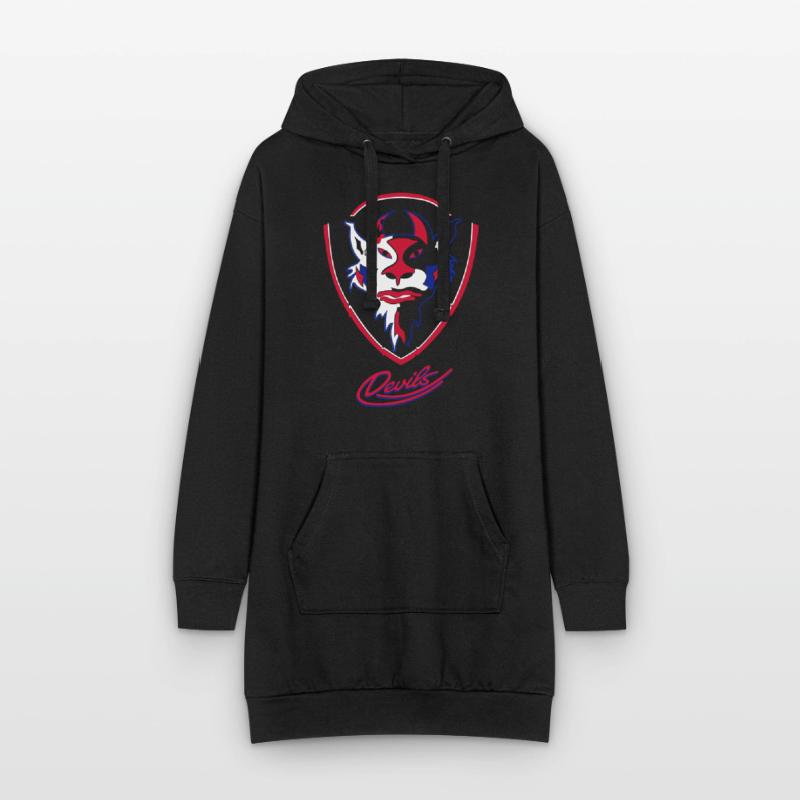 Longing Devils logo with Devils script Hoodie Dress