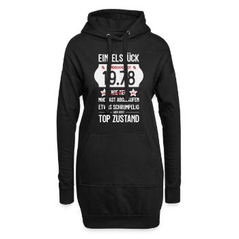 48. GEBURTSTAG 1978 EINZELSTÜCK PREISSCHILD - Hoodie-Kleid - Schwarz - Vorne