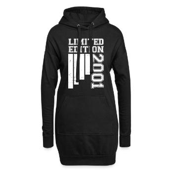 2001 Jubiläum Jahrgang 2001 Limitierte Auflage - Hoodie-Kleid - Schwarz - Vorne