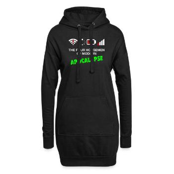 The Four Horseman of the Modern Apocalypse - Hoodie-Kleid - Schwarz - Vorne