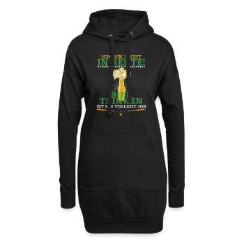 Geschenk Ruhestand - Hoodie-Kleid - Schwarz - Vorne