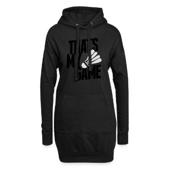 badminton - love for the game - Sweat-shirt à capuche long Femme - noir - Devant