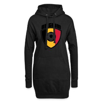 Belgien - Hoodie-Kleid - Schwarz - Vorne
